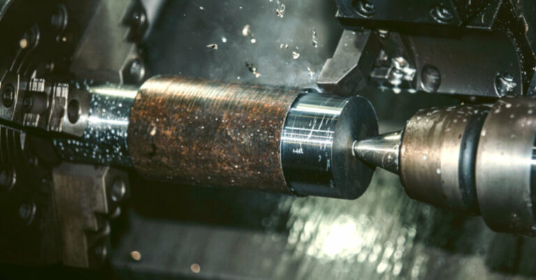 Brazed Tip Tools being used for metal work on a lathe